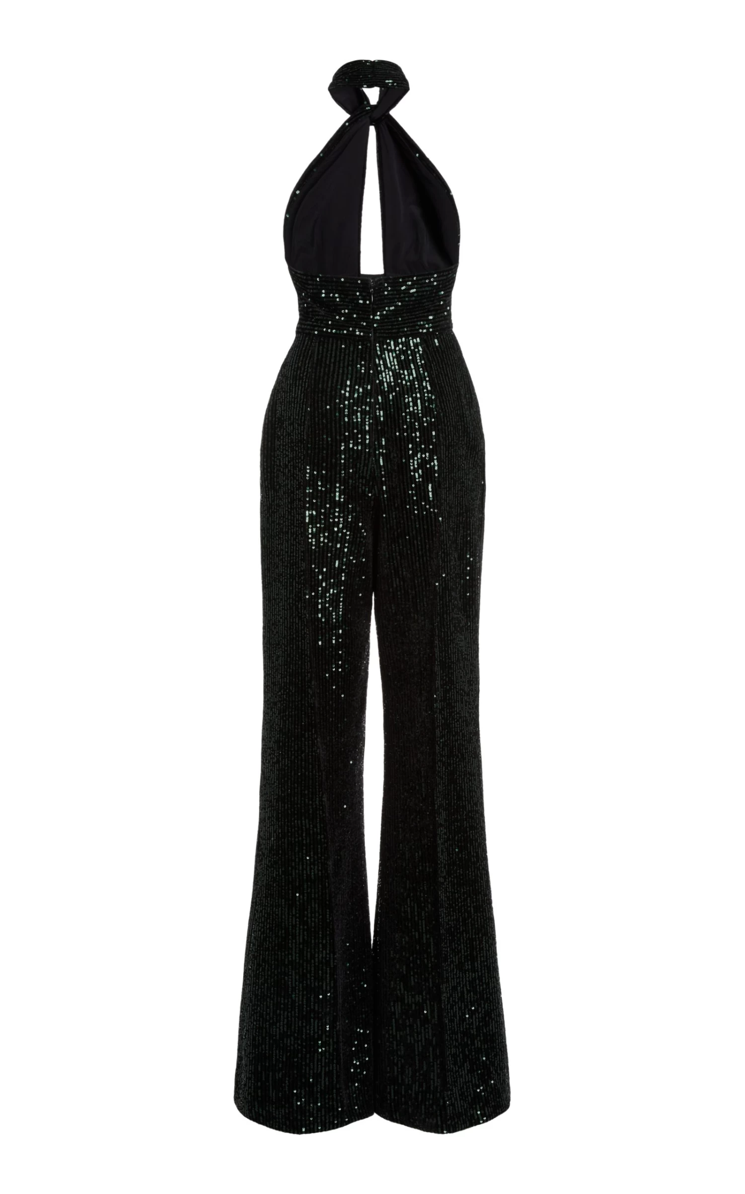 ELIE SAAB Sequin Velvet Halter Jumpsuit 4 ELIE SAAB Sequin Velvet Halter Jumpsuit - Image 2