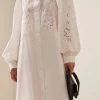 ELIE SAAB Broderie Anglaise Cotton Kaftan 1 ELIE SAAB Broderie Anglaise Cotton Kaftan -Lady Fashion Store elie saab white broderie anglaise cotton kaftan