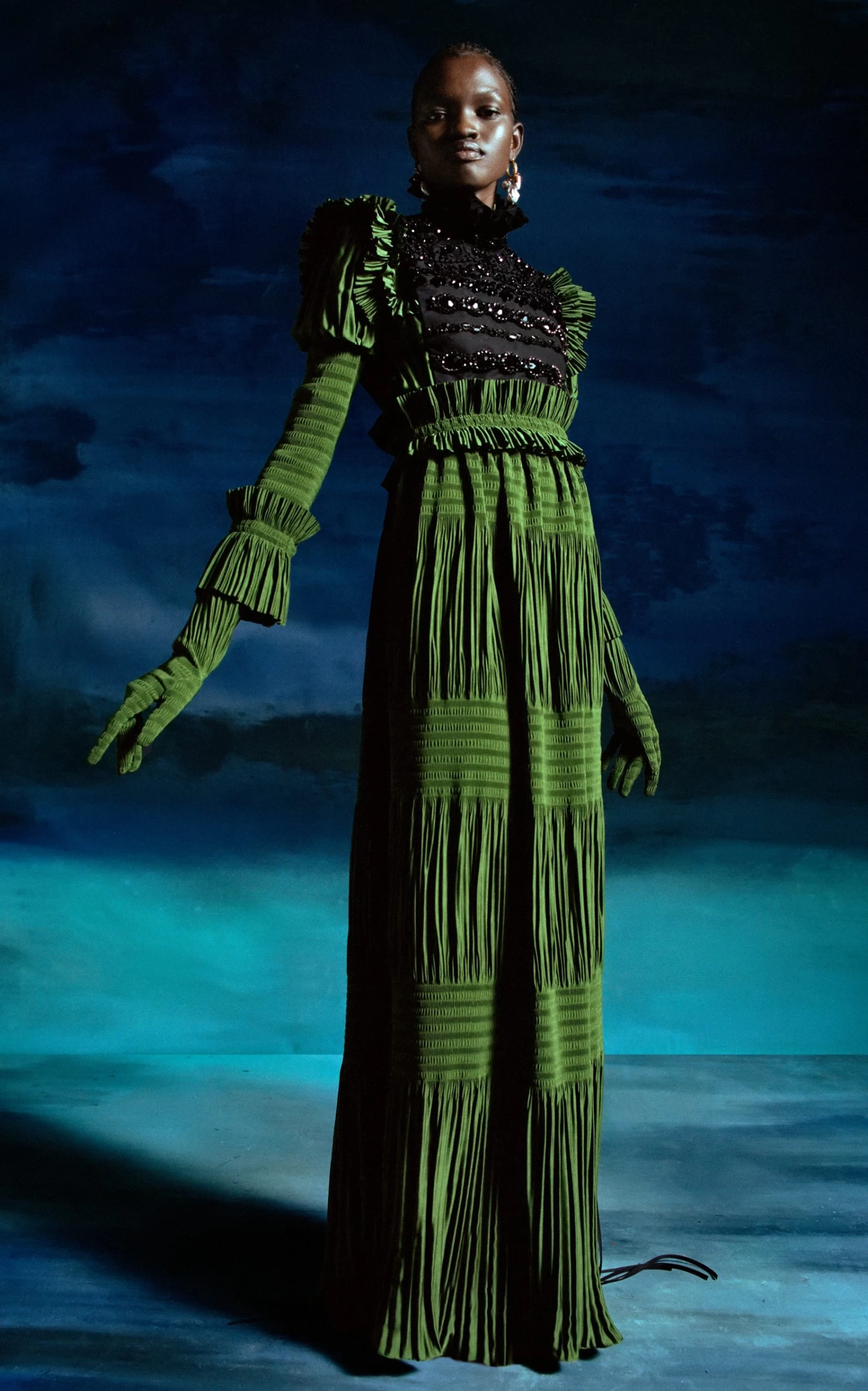 Erdem Ruched Long Gloves 3 Erdem Ruched Long Gloves