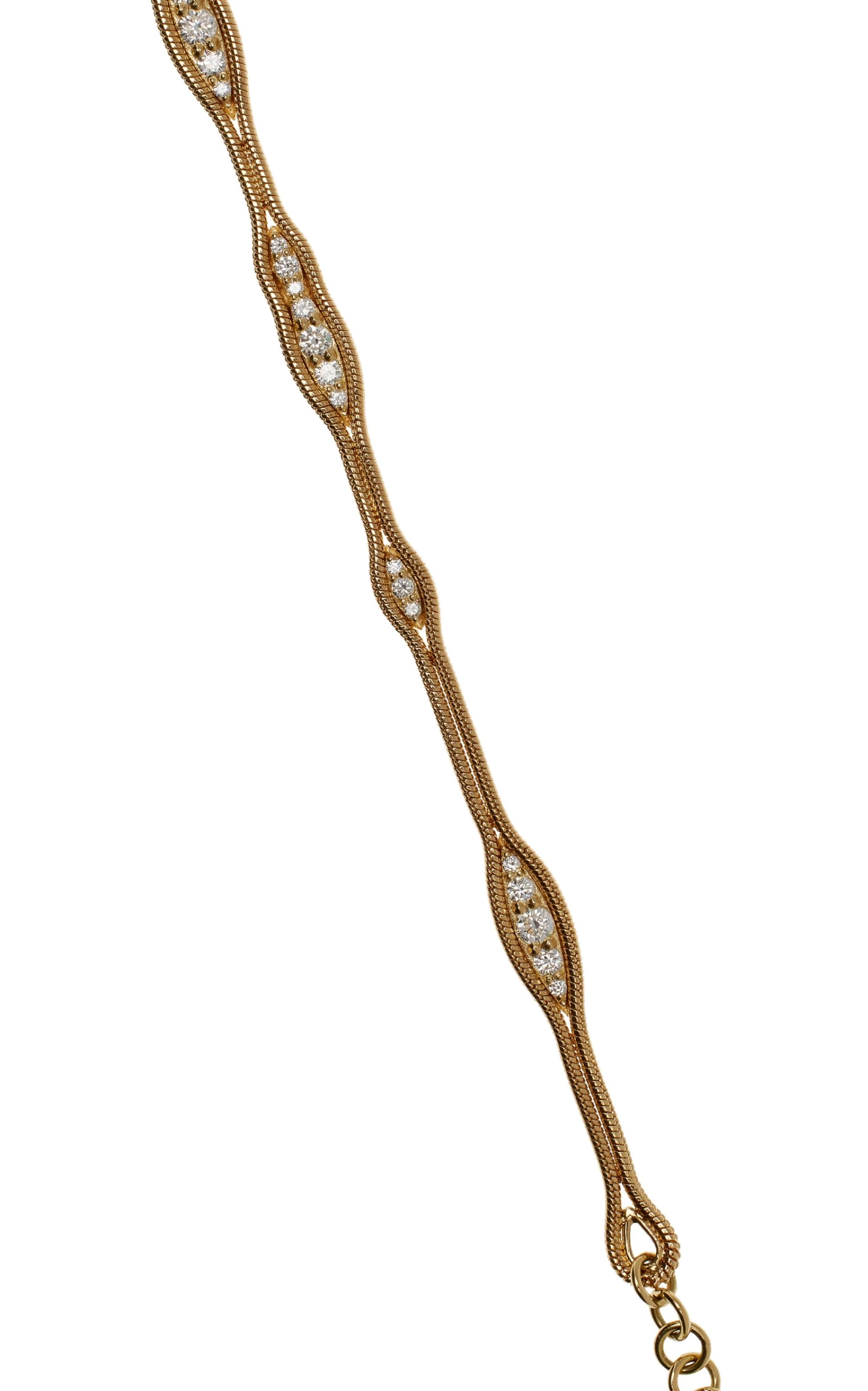 The Fluid Diamonds 18K Yellow Gold And Diamond Bracelet 5 The Fluid Diamonds 18K Yellow Gold And Diamond Bracelet - Image 3