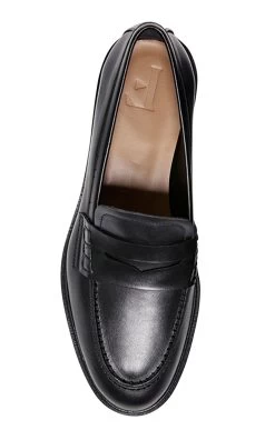 Sara Leather Loafers -Lady Fashion Store flattered black sara 2