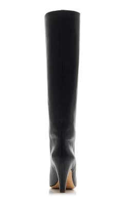 Luther Leather Knee Boots -Lady Fashion Store gabriela hearst black luther boot 3