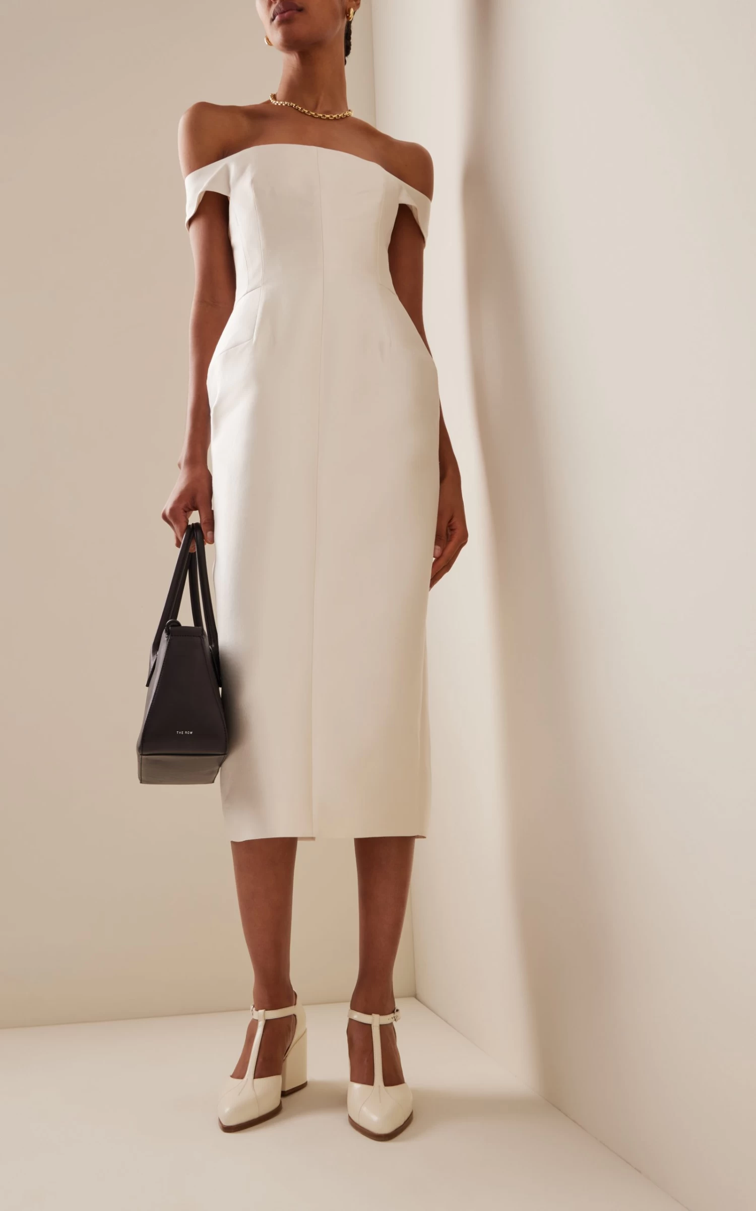 Exclusive Maria Silk-Wool Midi Dress 4 Exclusive Maria Silk-Wool Midi Dress - Image 2