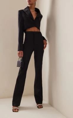 Talara Cutout Wool Blazer Jumpsuit