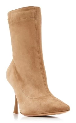 Dunn Suede Ankle Boots -Lady Fashion Store gianvito rossi neutral g73173 camoscio sfoderato 3