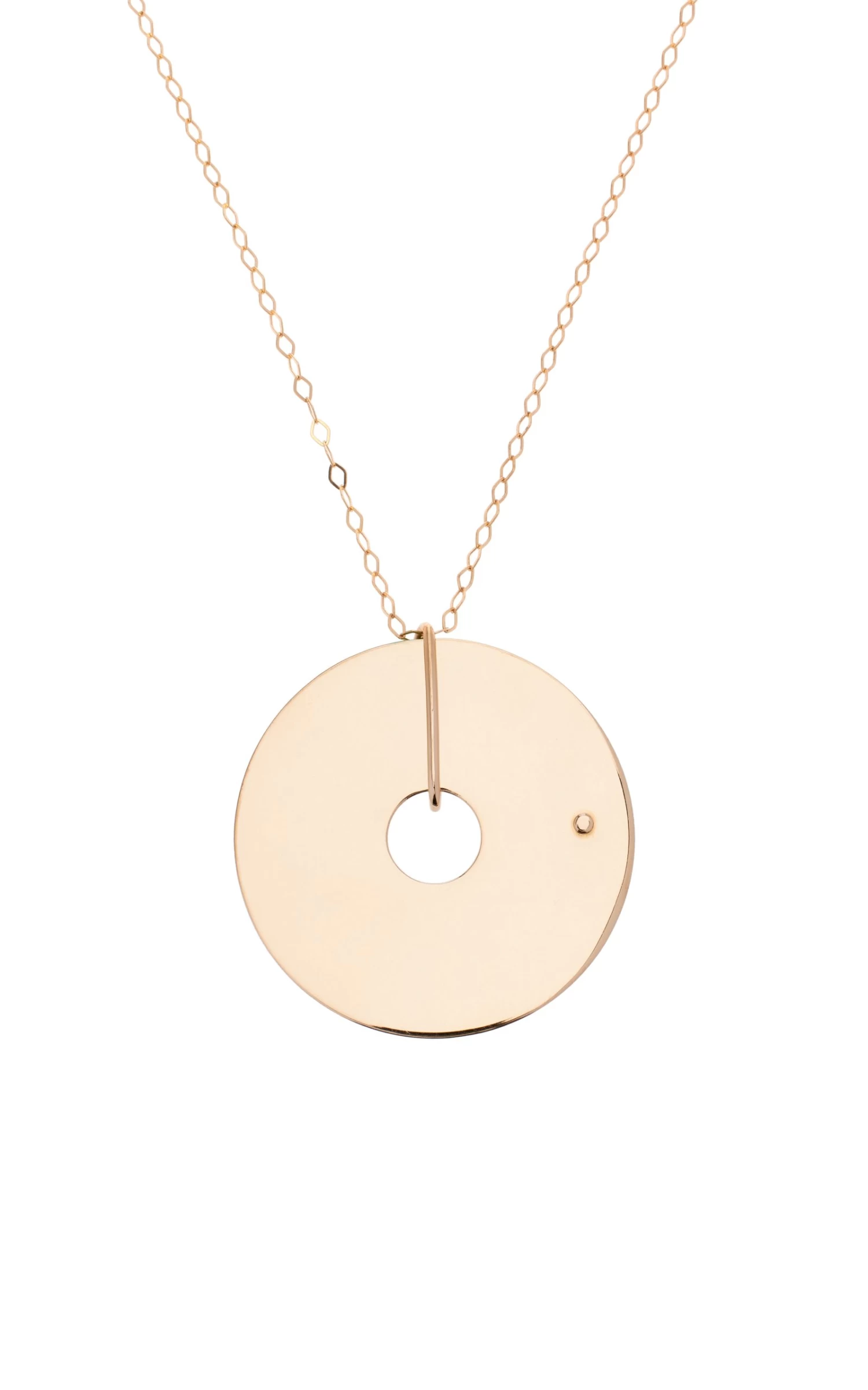 Jumbo Donut 18K Rose Gold Necklace 4 Jumbo Donut 18K Rose Gold Necklace - Image 2