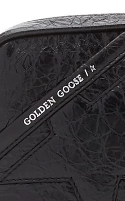 Golden Goose Star Mini Crinkled Leather Shoulder Bag 13 Golden Goose Star Mini Crinkled Leather Shoulder Bag -Lady Fashion Store golden goose black star mini crinkled leather shoulder bag 5