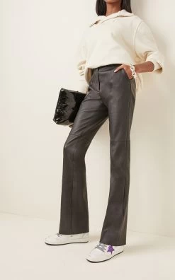 Golden Goose Ballstar Mid-Top Leather Sneakers