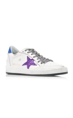 Golden Goose Ballstar Mid-Top Leather Sneakers -Lady Fashion Store golden goose multi ballstar leather sneaker 3