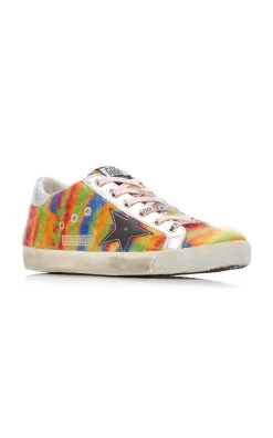 Golden Goose Super-Star Tie Dyed Wool And Leather Sneakers 14 Golden Goose Super-Star Tie Dyed Wool And Leather Sneakers -Lady Fashion Store golden goose multi super star tie dyed wool and leather sneakers 5