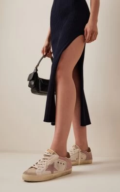 Golden Goose Super-Star Mesh, Suede Sneakers