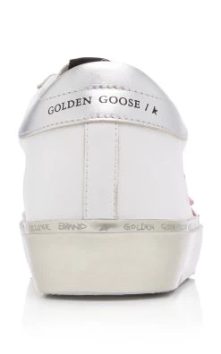 Golden Goose Hi Star Platform Leather Sneakers -Lady Fashion Store golden goose white hi star leather laminated heel sneaker 2