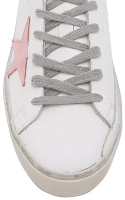 Golden Goose Hi Star Platform Leather Sneakers -Lady Fashion Store golden goose white hi star leather laminated heel sneaker 4
