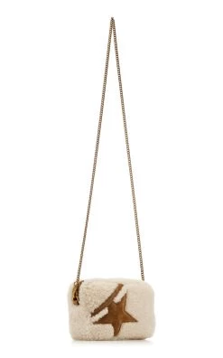 Golden Goose Mini Star Shearling, Suede Crossbody Bag 11 Golden Goose Mini Star Shearling, Suede Crossbody Bag -Lady Fashion Store golden goose white mini star bag merino and suede body 3