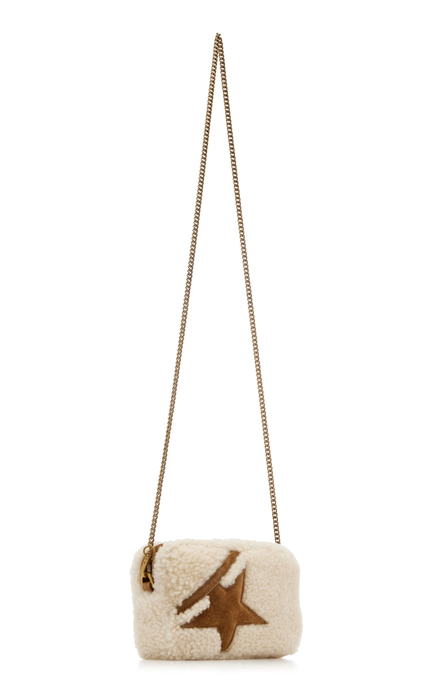 Golden Goose Mini Star Shearling, Suede Crossbody Bag 6 Golden Goose Mini Star Shearling, Suede Crossbody Bag - Image 4