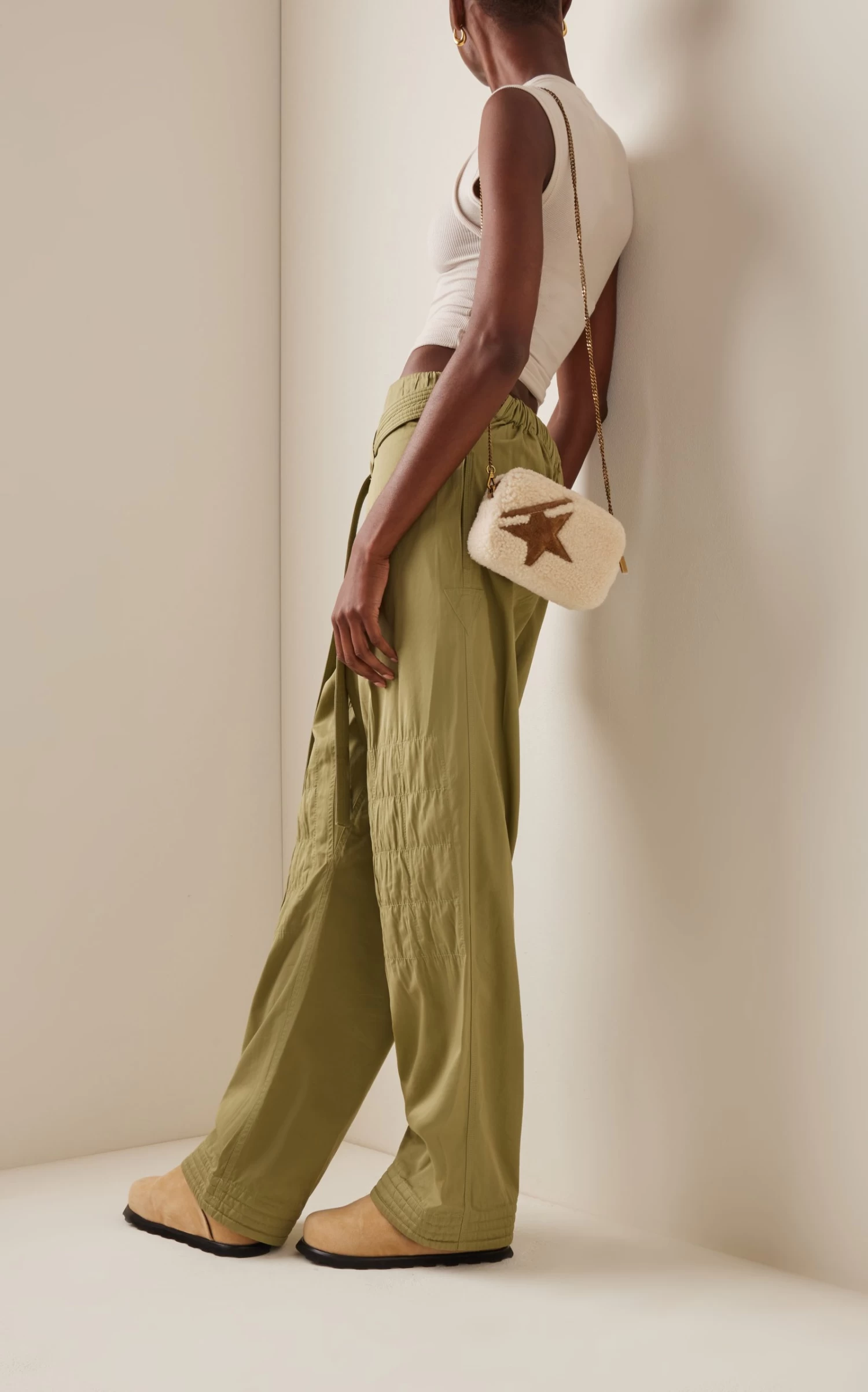 Golden Goose Mini Star Shearling, Suede Crossbody Bag 3 Golden Goose Mini Star Shearling, Suede Crossbody Bag