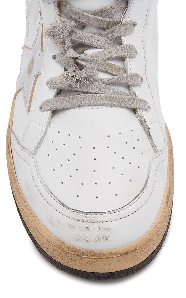Golden Goose Sky Star Shearling-Trimmed Leather Sneakers 7 Golden Goose Sky Star Shearling-Trimmed Leather Sneakers - Image 5