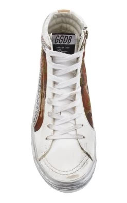 Golden Goose Slide Camo Suede And Leather Sneakers 10 Golden Goose Slide Camo Suede And Leather Sneakers -Lady Fashion Store golden goose white slide camo suede and leather sneakers 2