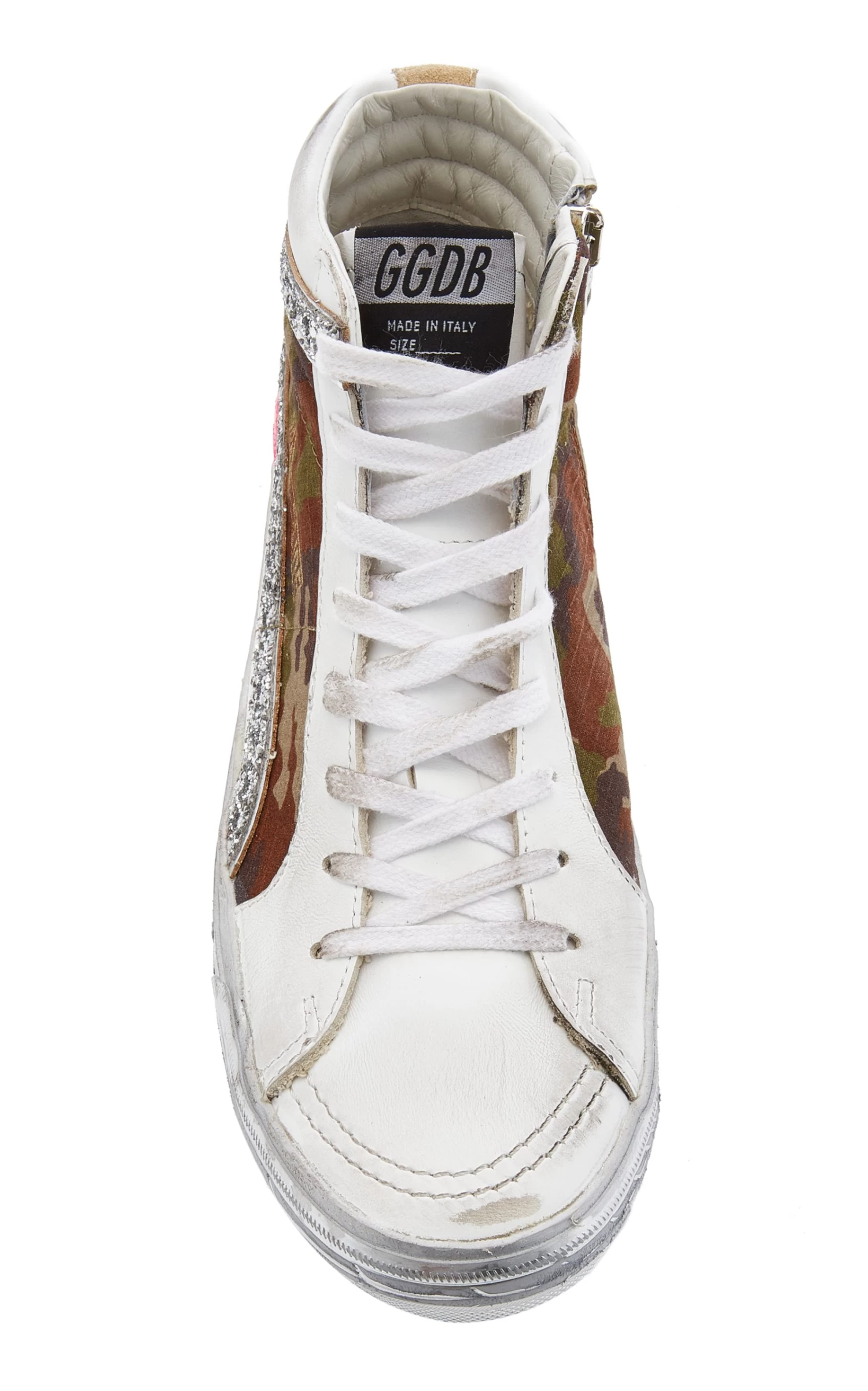 Golden Goose Slide Camo Suede And Leather Sneakers 5 Golden Goose Slide Camo Suede And Leather Sneakers - Image 3