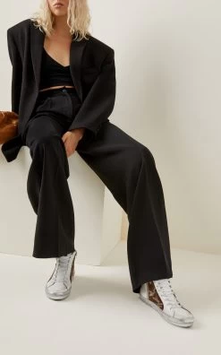 Golden Goose Slide Camo Suede And Leather Sneakers