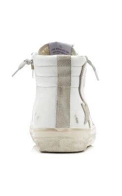 Golden Goose Slide High Top Suede Sneakers 9 Golden Goose Slide High Top Suede Sneakers -Lady Fashion Store golden goose white slide high top suede sneakers 2