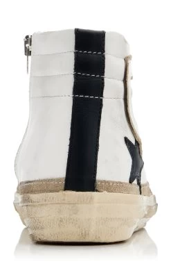 Golden Goose Slide Leather Sneakers 9 Golden Goose Slide Leather Sneakers -Lady Fashion Store golden goose white slide leather sneakers 3