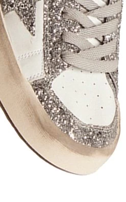 Golden Goose Stardan Glittered Leather Sneakers 11 Golden Goose Stardan Glittered Leather Sneakers -Lady Fashion Store golden goose white stardan leather and glitter upper glitter star leather heel 4