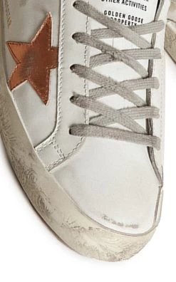 Golden Goose Superstar Shearling-Lined Leather Slip-On Sneakers -Lady Fashion Store golden goose white super star sabot leather upper laminated star shearling lining flowers embossed foxing 4