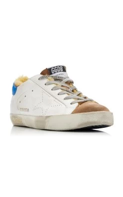 Golden Goose Super-Star Skate Leather Sneakers -Lady Fashion Store golden goose white super star skate leather upper forated star leather heel 3