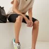 Golden Goose Superstar Distressed Leather Sneakers -Lady Fashion Store golden goose white superstar leather sneaker 3