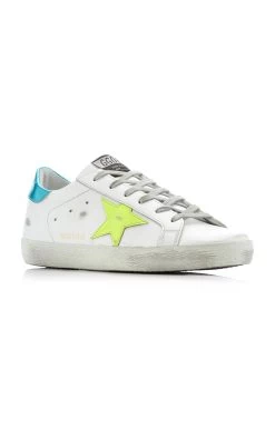 Golden Goose Superstar Distressed Leather Sneakers 10 Golden Goose Superstar Distressed Leather Sneakers -Lady Fashion Store golden goose white superstar leather sneaker 3 3