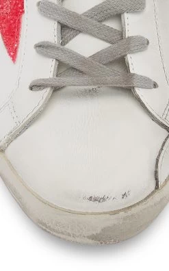 Golden Goose Superstar Sabot Leather Slip-On Sneakers -Lady Fashion Store golden goose white superstar sabot leather slip on sneakers 4