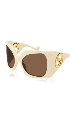 Gucci Blondie GG Oversized Square-Frame Acetate Sunglasses