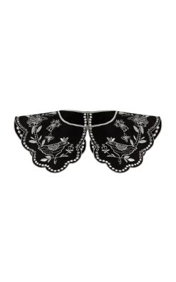 Embroidered Silk Collar