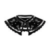 Square Embroidered Cotton Collar -Lady Fashion Store gunia black square embroidered cotton collar