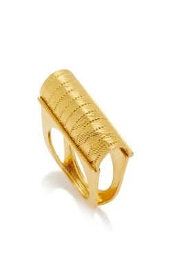 Folding 14K Yellow Gold Ring -Lady Fashion Store her story gold folding 14k yellow gold ring 2