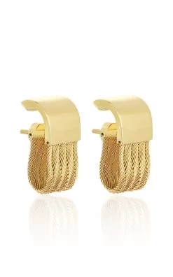 Mini Bold 14K Yellow Gold Earrings