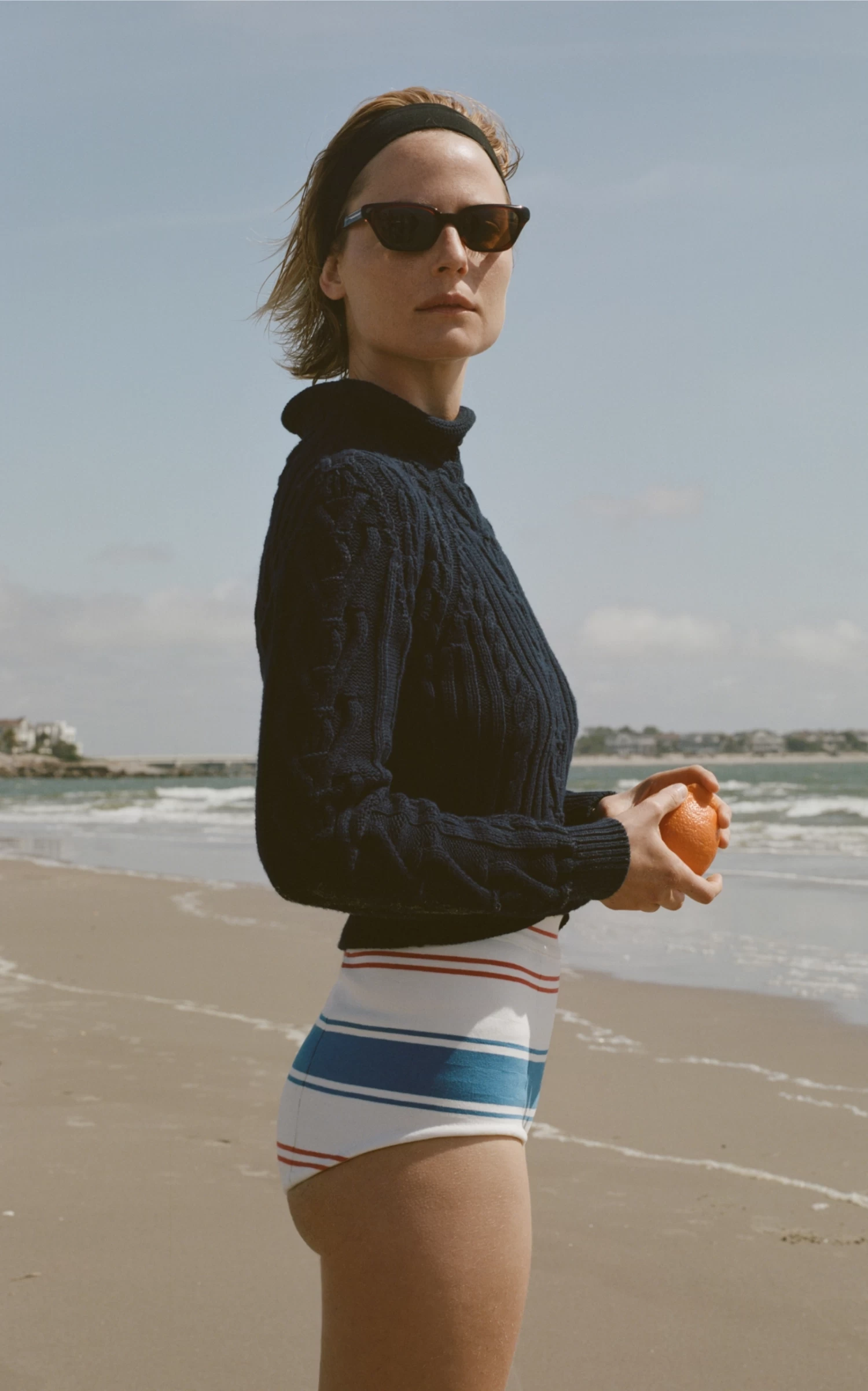 Exclusive Striped Cotton-Blend Boy Shorts 3 Exclusive Striped Cotton-Blend Boy Shorts