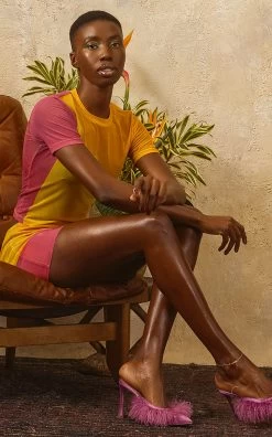 Exclusive Mesh Mini Skirt -Lady Fashion Store house of aama orange mini skirt 4