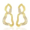 18K Yellow Gold Bahia Diamond Earrings -Lady Fashion Store hueb gold 18k yellow gold bahia drop earrings 2