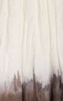 Asa Dip-Dyed Linen Maxi Skirt -Lady Fashion Store interior white asa dip dyed linen maxi skirt 4