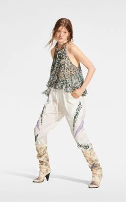 Isabel Marant Etoile Fabino Blouse -Lady Fashion Store isabel marant etoile green fabino gc 3