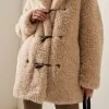 Isabel Marant Etoile Florene Coat 1 Isabel Marant Etoile Florene Coat -Lady Fashion Store isabel marant etoile neutral coat florene