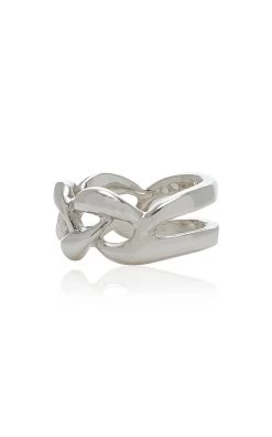 Braided Sterling Silver Ring -Lady Fashion Store isabella etou silver modern braided large ring 2