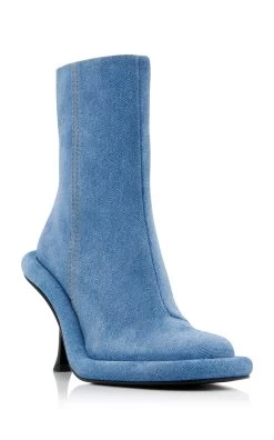 JW Anderson Bumper Suede Ankle Boots -Lady Fashion Store j w anderson blue bumper ankle boot heel 2