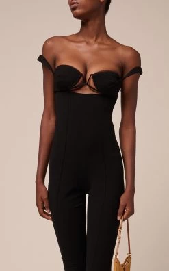 Jacquemus Bra-Detailed Wool-Blend Jumpsuit