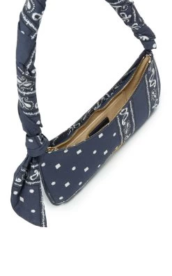 Jacquemus Le Bisou Cotton Bandana Bag 9 Jacquemus Le Bisou Cotton Bandana Bag -Lady Fashion Store jacquemus blue le bisou bandana 3