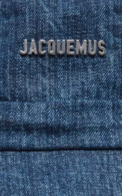 Jacquemus Le Bob Gadjo Cotton Denim Bucket Hat 7 Jacquemus Le Bob Gadjo Cotton Denim Bucket Hat -Lady Fashion Store jacquemus blue le bob gadjo 2