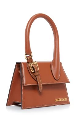 Jacquemus Le Chiquito Moyen Buckled Leather Bag 9 Jacquemus Le Chiquito Moyen Buckled Leather Bag -Lady Fashion Store jacquemus brown le chiquito moyen boucle 1