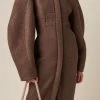 Jacquemus Croissant Woven Coat 1 Jacquemus Croissant Woven Coat -Lady Fashion Store jacquemus brown le manteau croissant